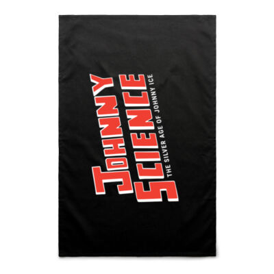 Johnny Science : Tea Towel Blue on Black 2 Thumbnail