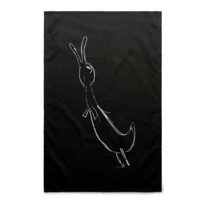 Plaintive Duck (White Line BlackTowel) Thumbnail